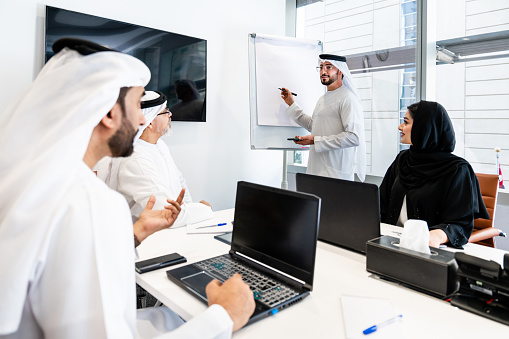 A workforce consulting session with a GCC leadership team